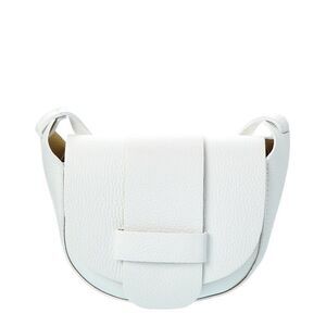 Persaman New York Greta18 Leather Crossbody, White